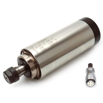 2.2KW Air-Cooled Spindle Motor for 110V/220V CNC Router, Suitable for Wood Cutting, Engraving, and Milling - 80mm Diameter