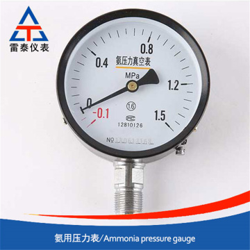 Calibre de vacío de presión de amoníaco