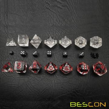 Bescon Novelty Spider Polyédrico RPG Juego de dados