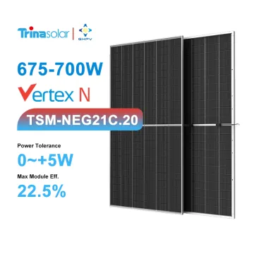 Trina Topcon Vertex N Type Bifacial Solar Panels: Specifications and Outputs (TSM-NEG21C.20)
