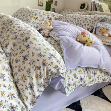 Luxury Floral Bed Sheets Set - Printed Microfiber Bedding for Home