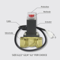 Emergency shut-off solenoid valve can connect with gas detector