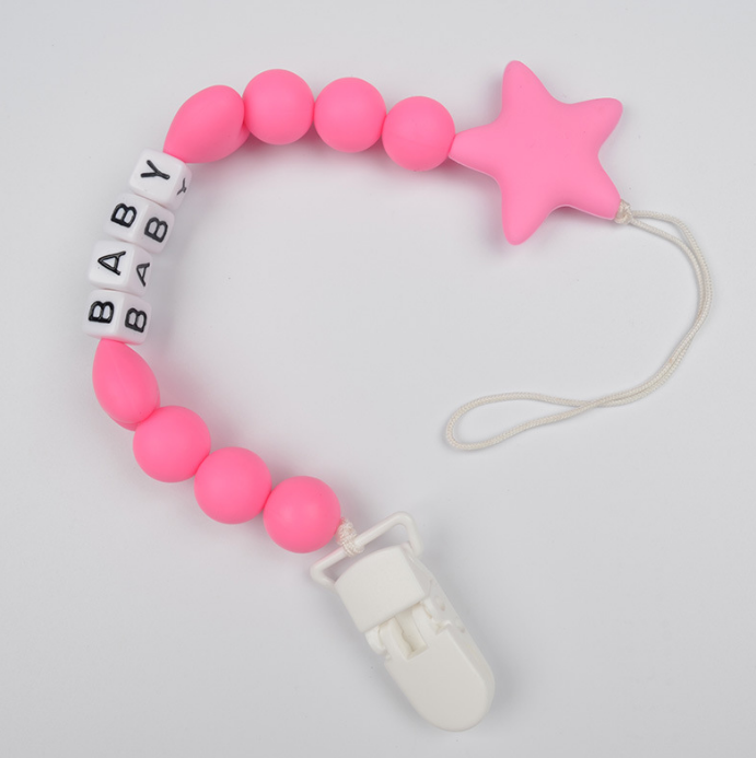 Silicone Baby Pacifier Holder Clip