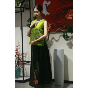 Chaleco sin mangas de mujer Chic Kelly Green