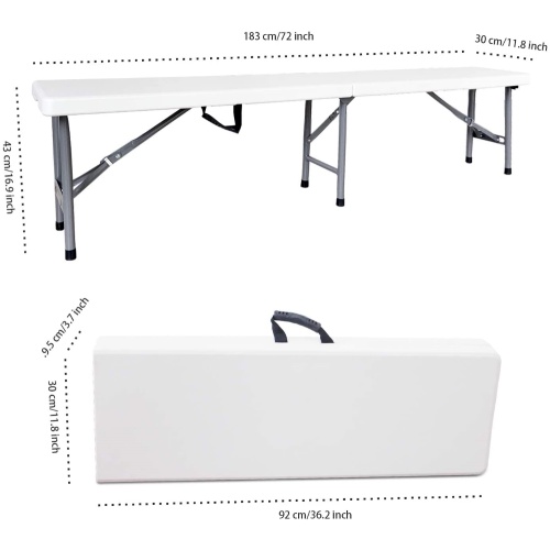 Facile à plier des bancs en plastique