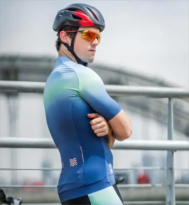 Oneo Stretch Woven Men's Cycling Short Sleeve Jersey