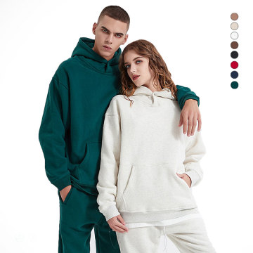 High Quality Custom Velvet Jogger Hoodie Set with Print Pattern