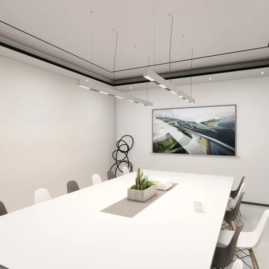 Hlinear EVOLINE Series LED Linear Light Designer Luxury LED Linear Lighting Fixture Lens Pendant Ceiling Lamps Modern Chandelier