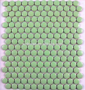 Penny glass round mosaic tile,swimming pool tile STA5003