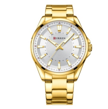 New Curren 8424 Luxury Business Men's Watch with Steel Band - Quartz Foreign Trade Watch for Men