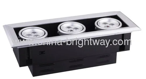 9x1w Led Grid Downlight 