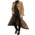 Trench coat da uomo in bianco personalizzato casual taglie forti