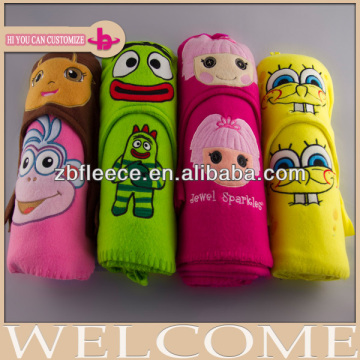custom design high quality cute toy baby blanket for promotion
