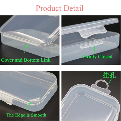 SUNSHING Clear Box Packaging Empty Boxes With Plastic Clips Transparent Plastic Boxes