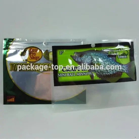 agriculture fishing bait ldpe plastic custom decorative ziplock bag