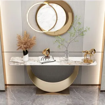 Hot Sales Factory Direct Gold Modern Luxury Console Table for Dining Room