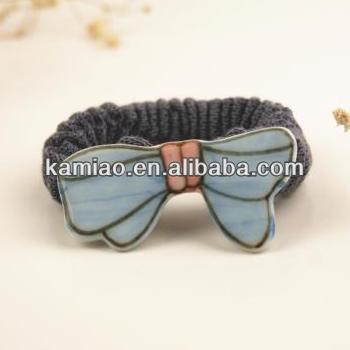 2014 fashion fancy elastic hair bands polymer clay hair bow