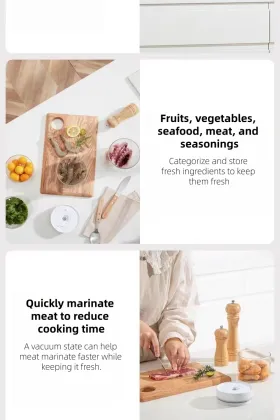 Multifunctional 4-Piece Vacuum Sealed Food Container with Can and Tank