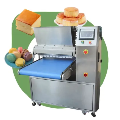 Automatic Bakery Fill Depositor Line Machine for Macaron Production