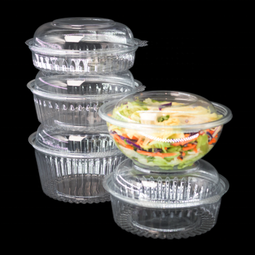 Custom Recyclable Clear Plastic Salad Containers with Lid - Manufacturer