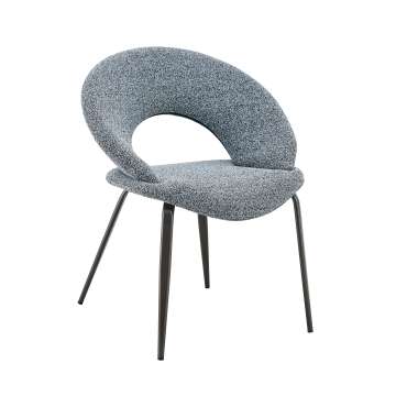 Sillón de comedor de muebles nuevos contemporáneos con patas de metal