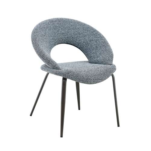 Sillón de comedor de muebles nuevos contemporáneos con patas de metal