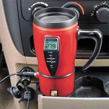 in Car MUG LCD Heated Travel Cup Coffee/Tea/Hot Drinks