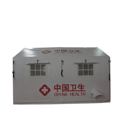 Inflatable White Medical Shelter with Access Door