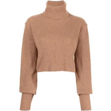 Custom women funnel neck sweater