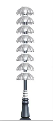 Iron Profile Courtyard Lamps