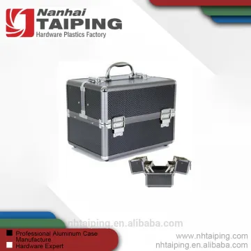 hot sales black cosmetic box with 4 inner box