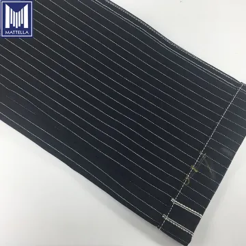 100% cotton twill stripe raw denim jeans fabric