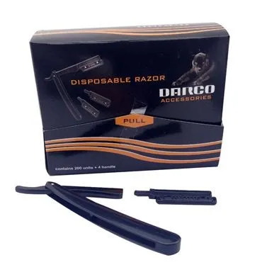 D121 disposable folding razor, barber razor folding shaving