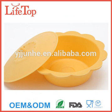 Premium Baby Toddler Food Feeding Silicone Bowl with Lids
