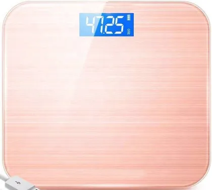 Bathroom Scale: Personal Rechargeable Digital Electronic Weighing Scale for Human Body