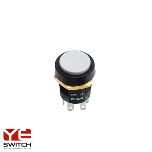 Double channel button switch with light