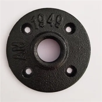 1/2'' black pipe floor flange for furniture lamp