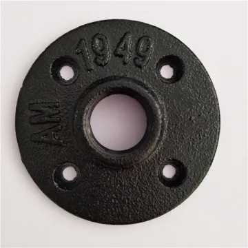1/2'' black pipe floor flange for furniture lamp