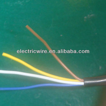 4 cores PVC electric power supply cord wire