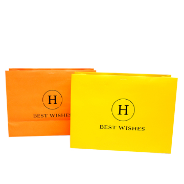 Custom Foil Stamped Luxury Recycled Kraft Paper Shopping Bags