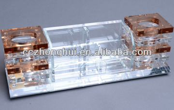 Clear crystal card holder