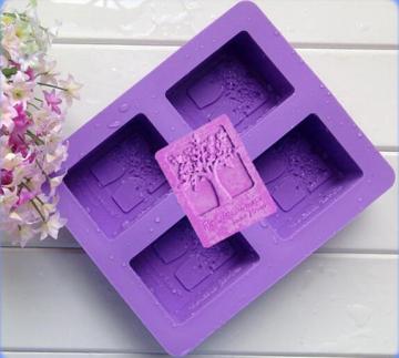 Handmade Silicone square soap mold high temperature resistant silicone soap molds