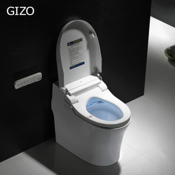 One piece siphonic toilet auto flush toilet