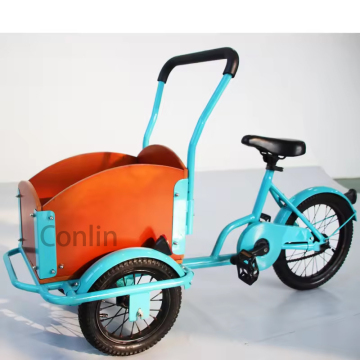 Aluminum Alloy Three Wheel Cargo Bike for Safe Children and Pet Transportation