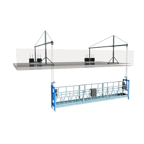 Galvanized hanging device for suspended platform