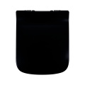 Duroplaste du siège de toilette noir, ferme douce, forme carrée