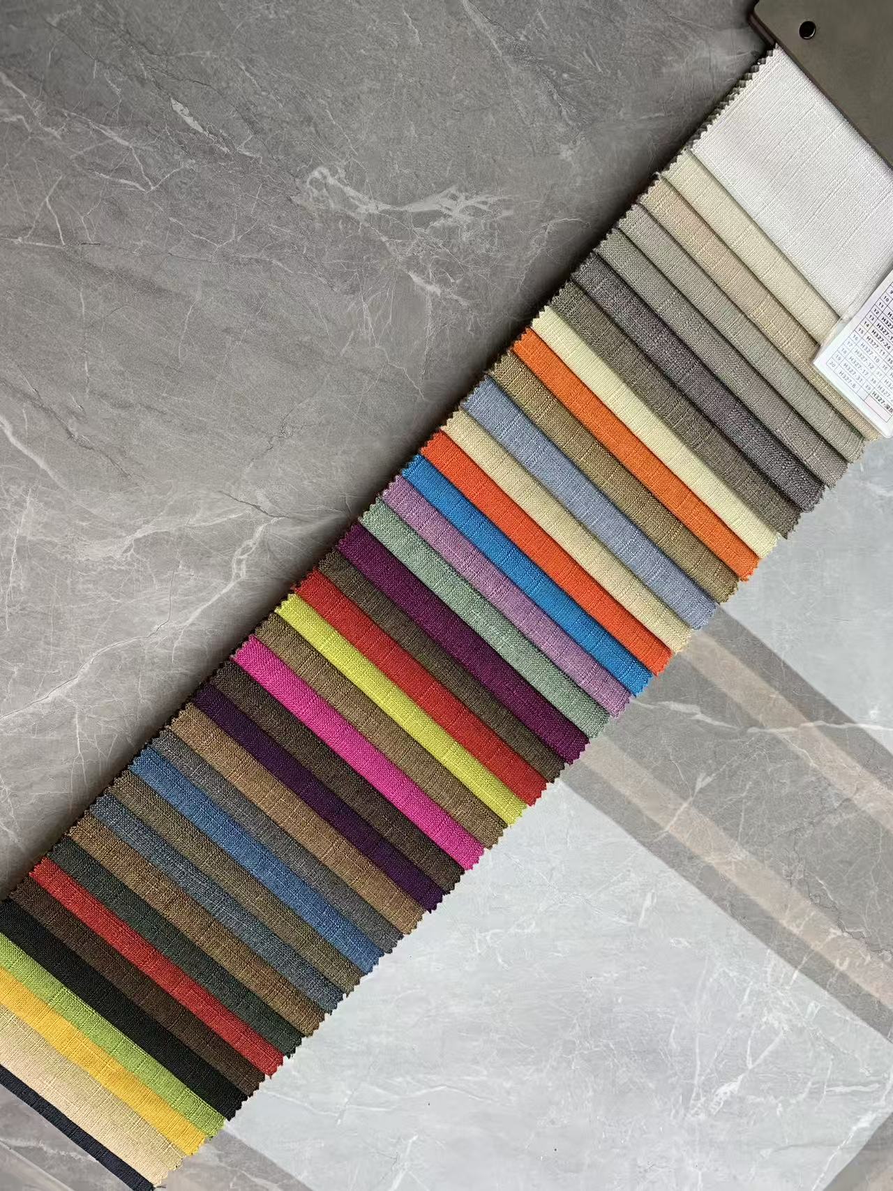 Natural striped Linen Fabric for Sofa