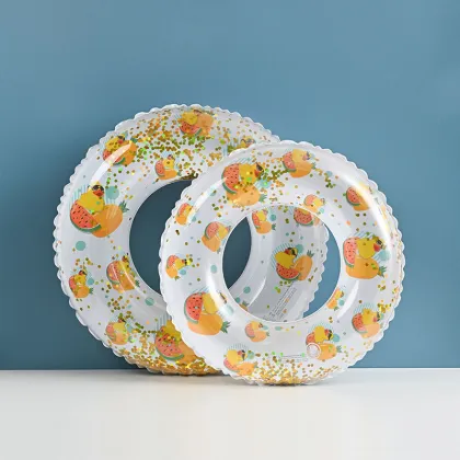Durable Custom Thickened PVC Material Swim Ring - Inflatable Floating Swimming Ring for Adults