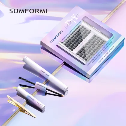 Sumformi Waterproof Strip Lash Glue Adhesive Kit for Russian Volume Lashes