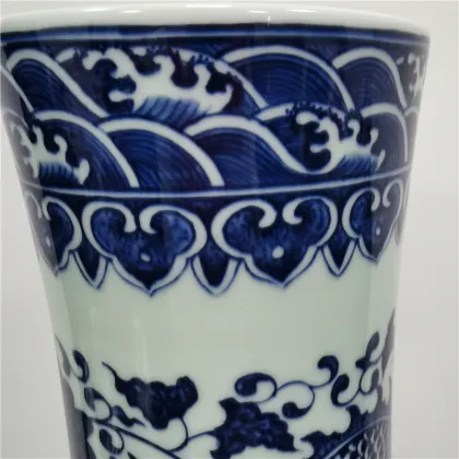 handpainting blue and white ceramic vase home decor